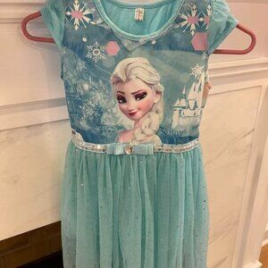 Frozen Dress Up Dress (Size 4-5)